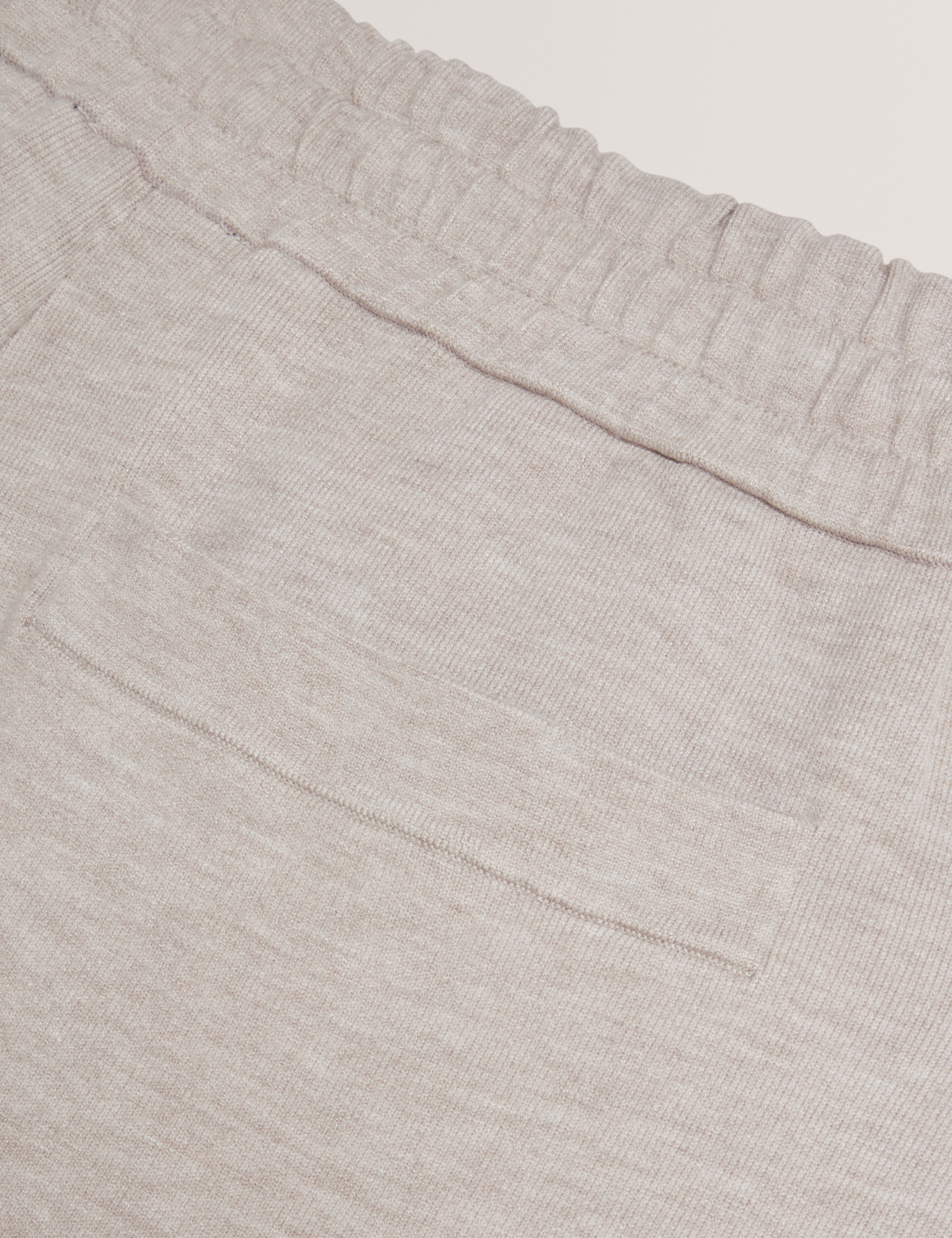 Harldab Knitted Tapered Fit Jogger Natural