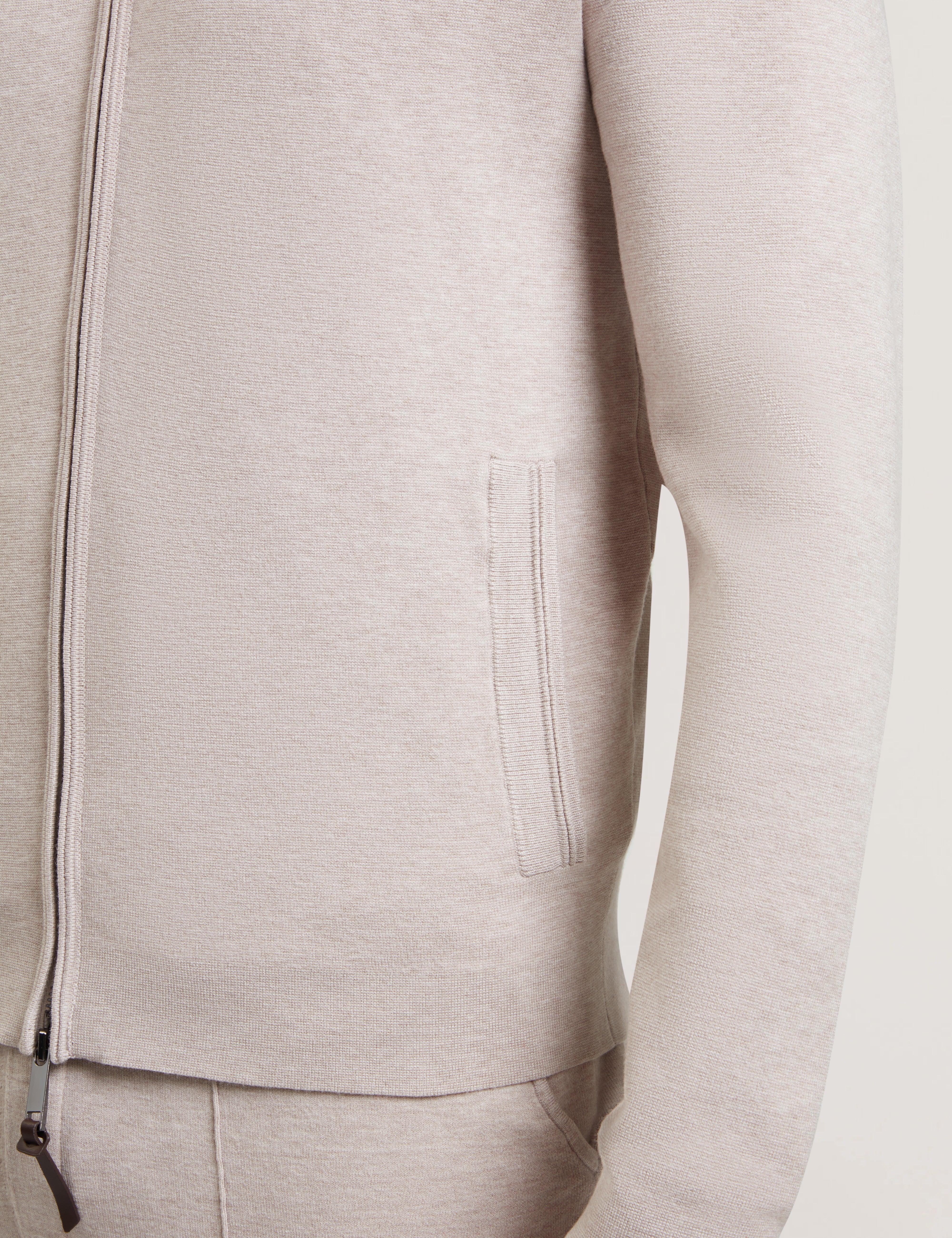 Harldab Knitted Tapered Fit Jogger Natural