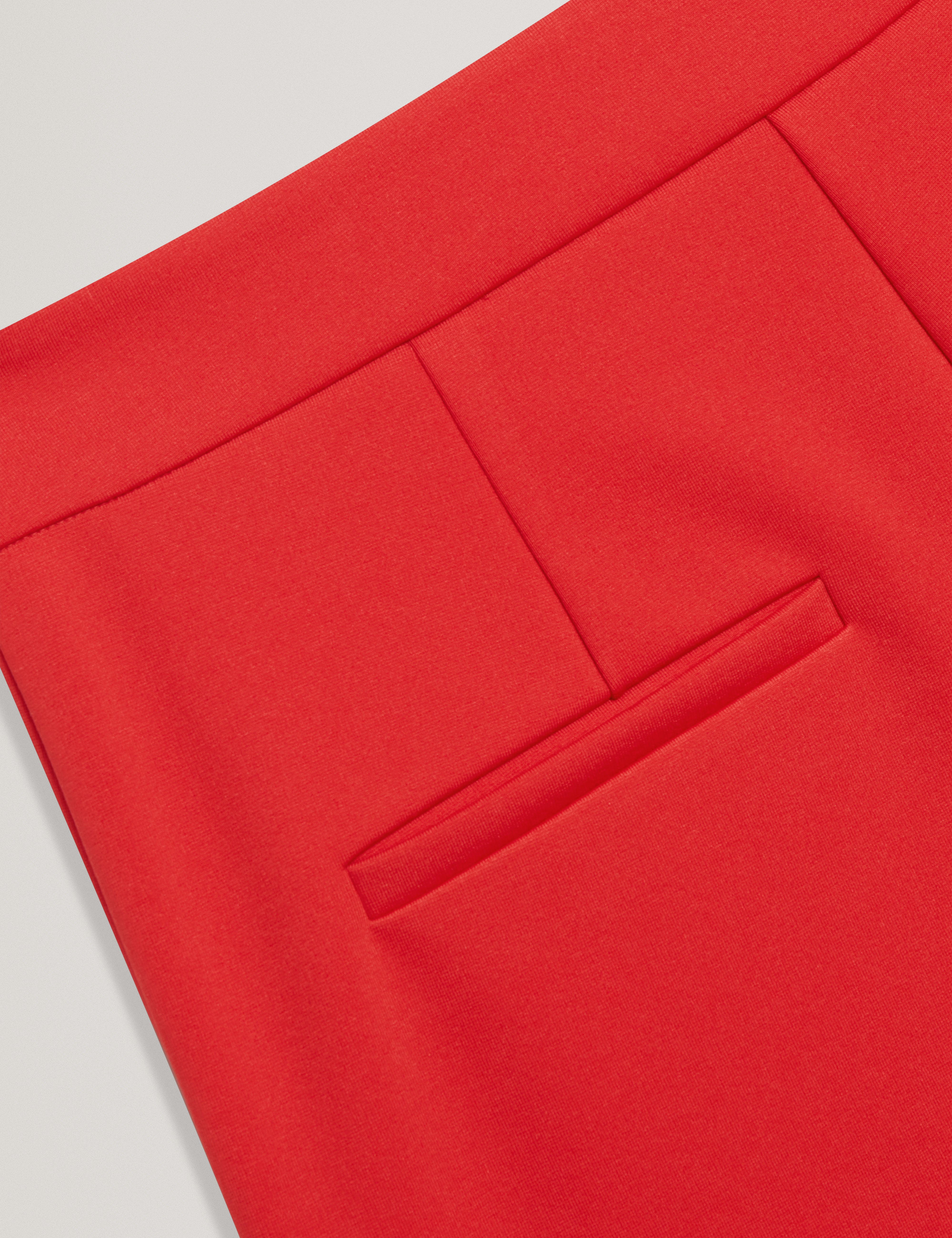 Indriv High Waisted Flare Trouser Red