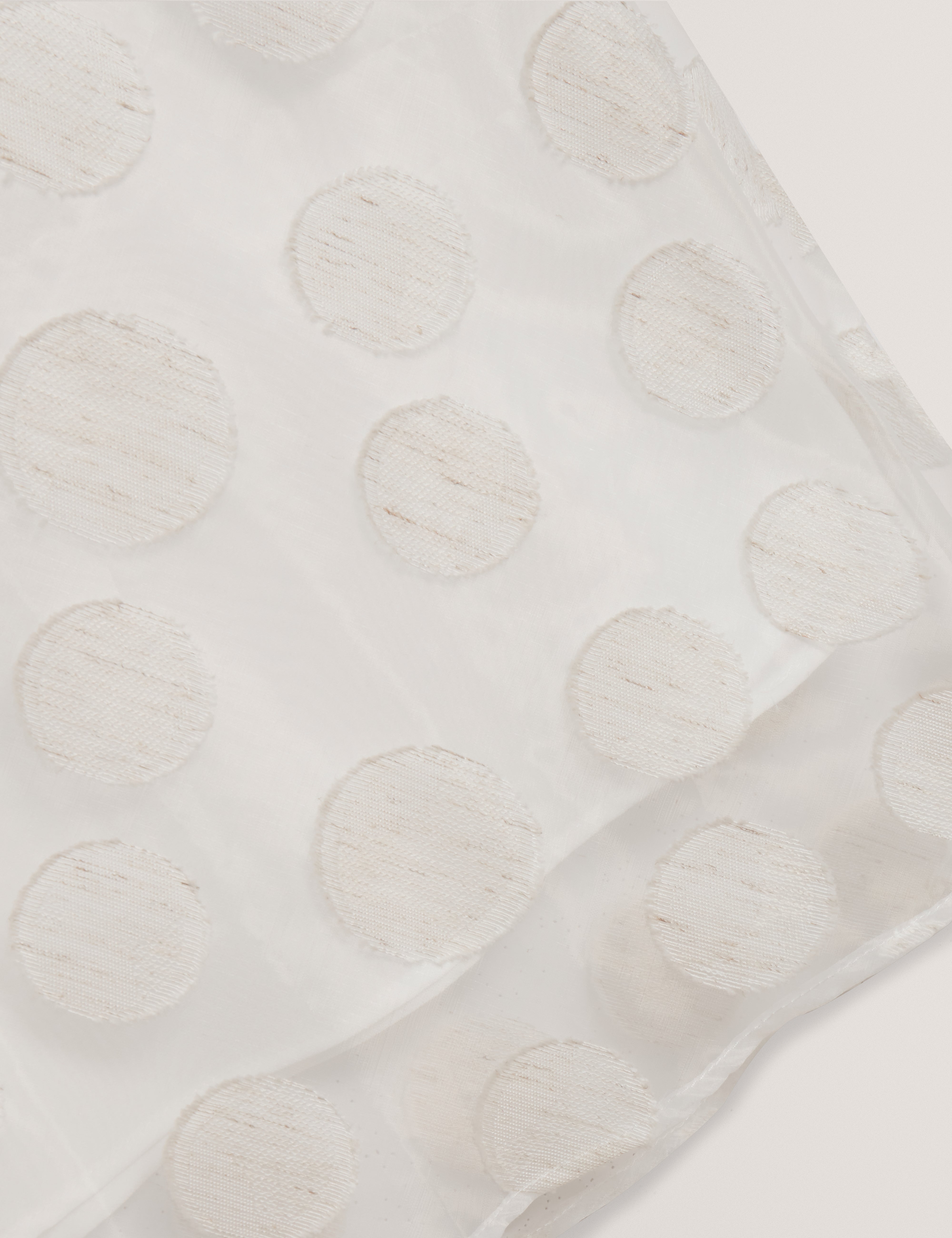 Laniata Sheer Spotty Detail Midi Skirt Ivory
