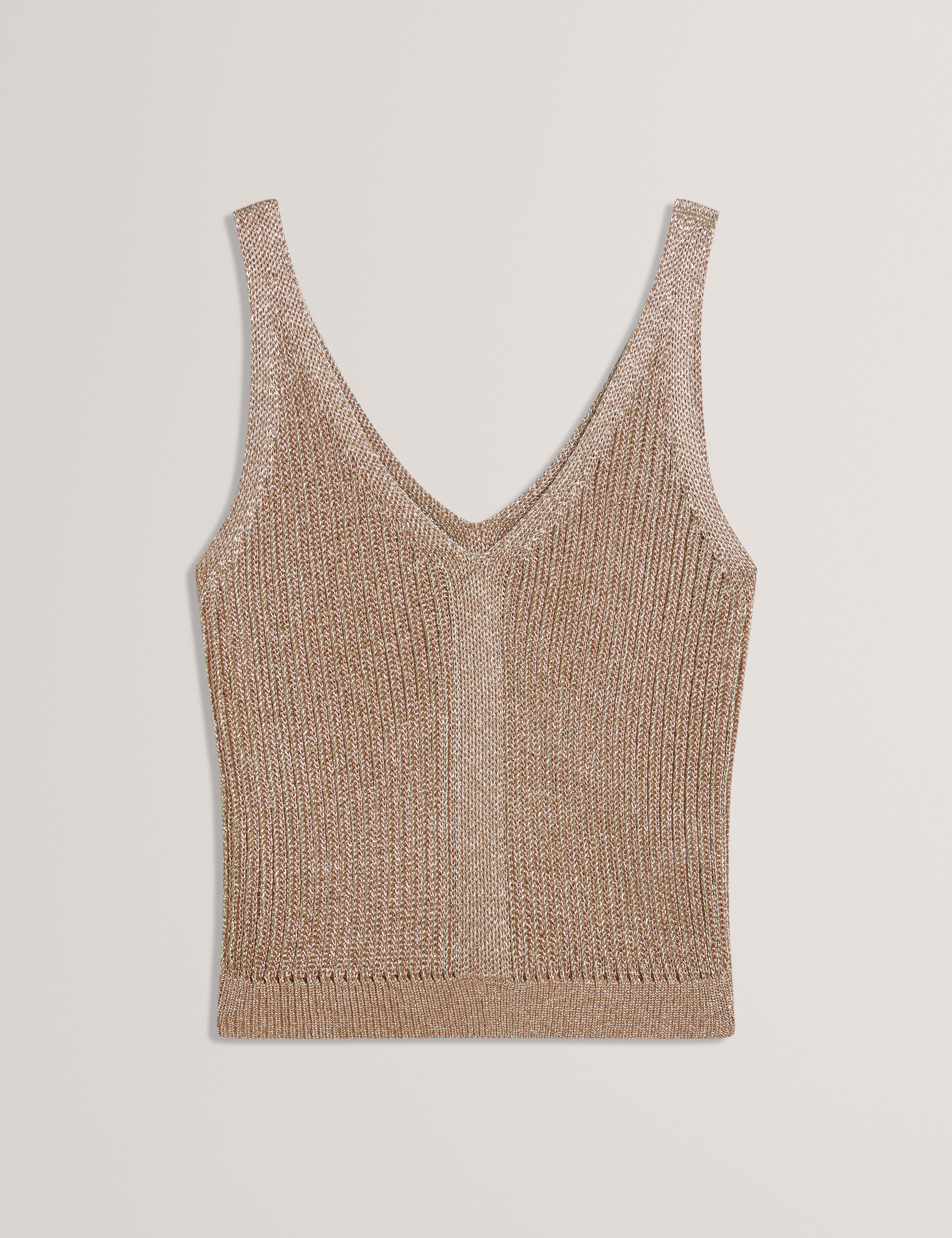 Myylie Chainmail Knitted Vest Gold