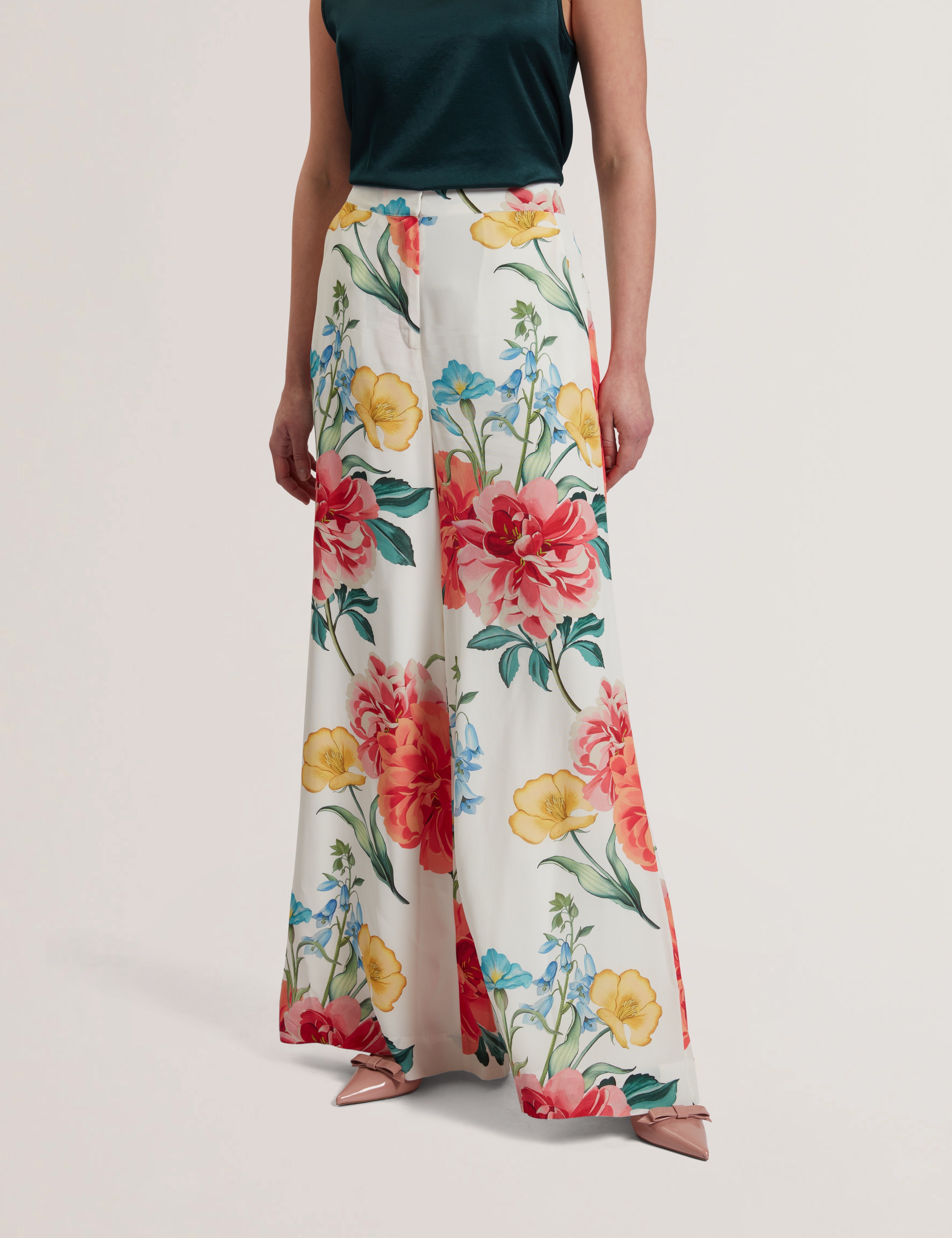 Nymphat Printed Trouser White