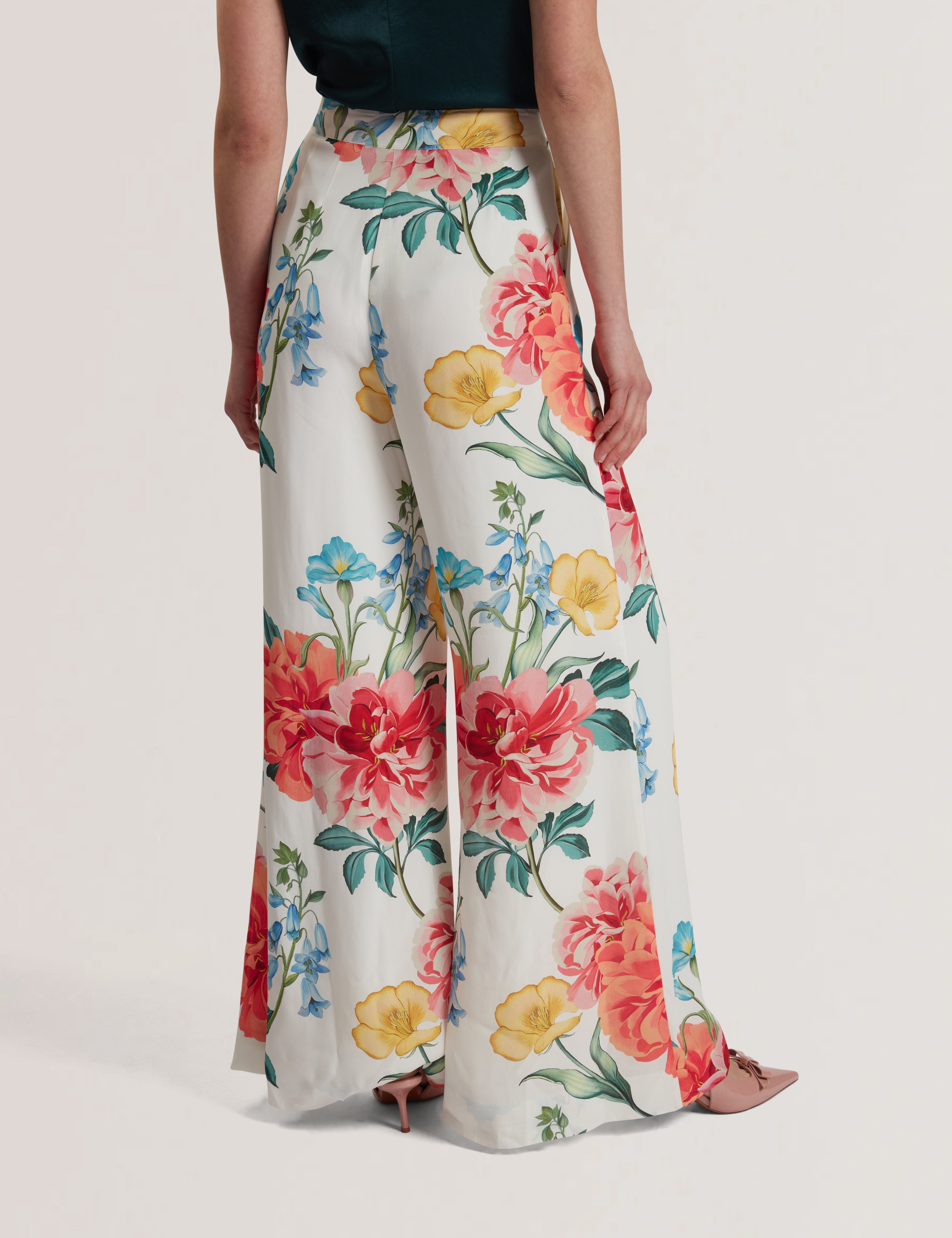 Nymphat Printed Trouser White