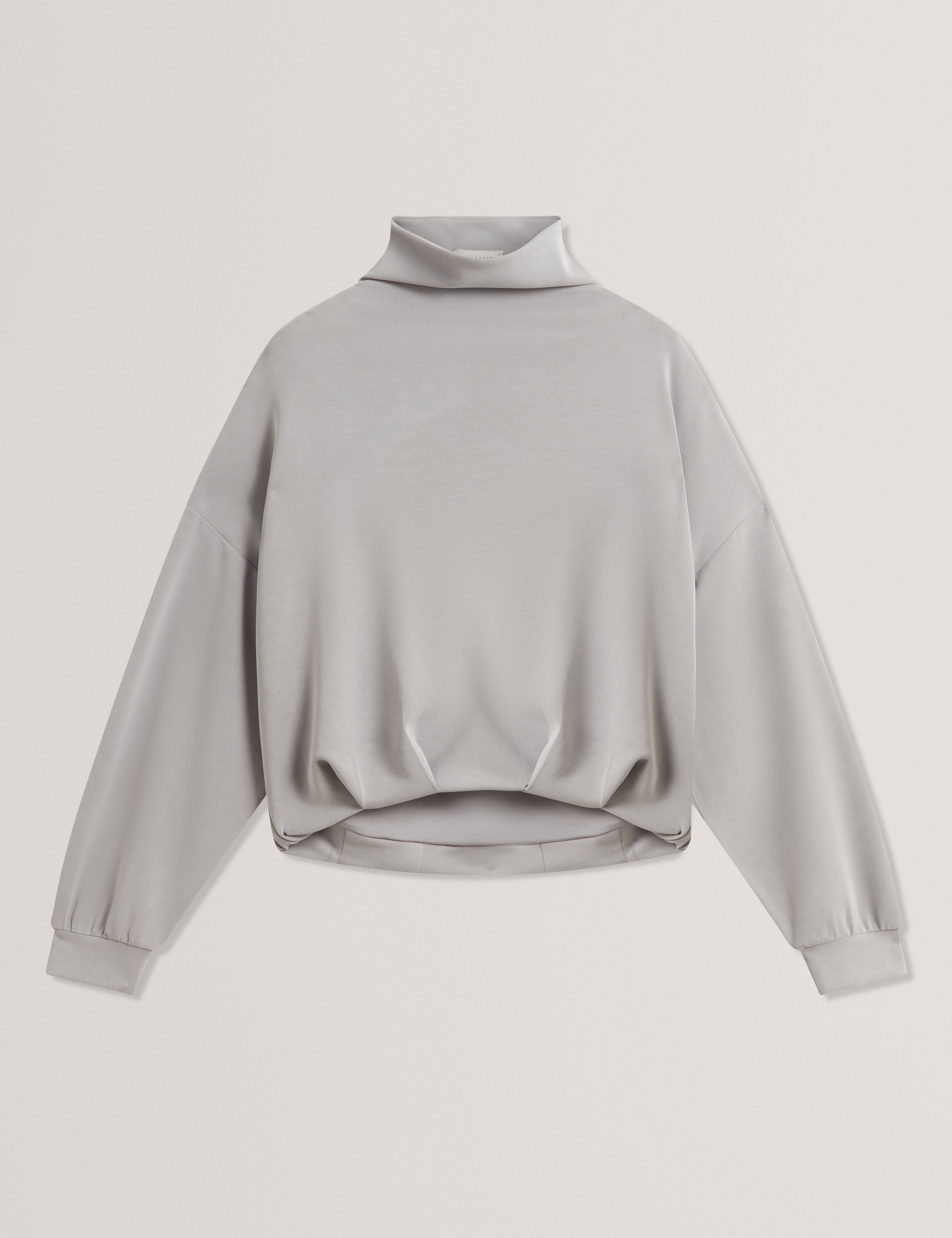 Cabara Funnel Neck Sweatshirt Grey