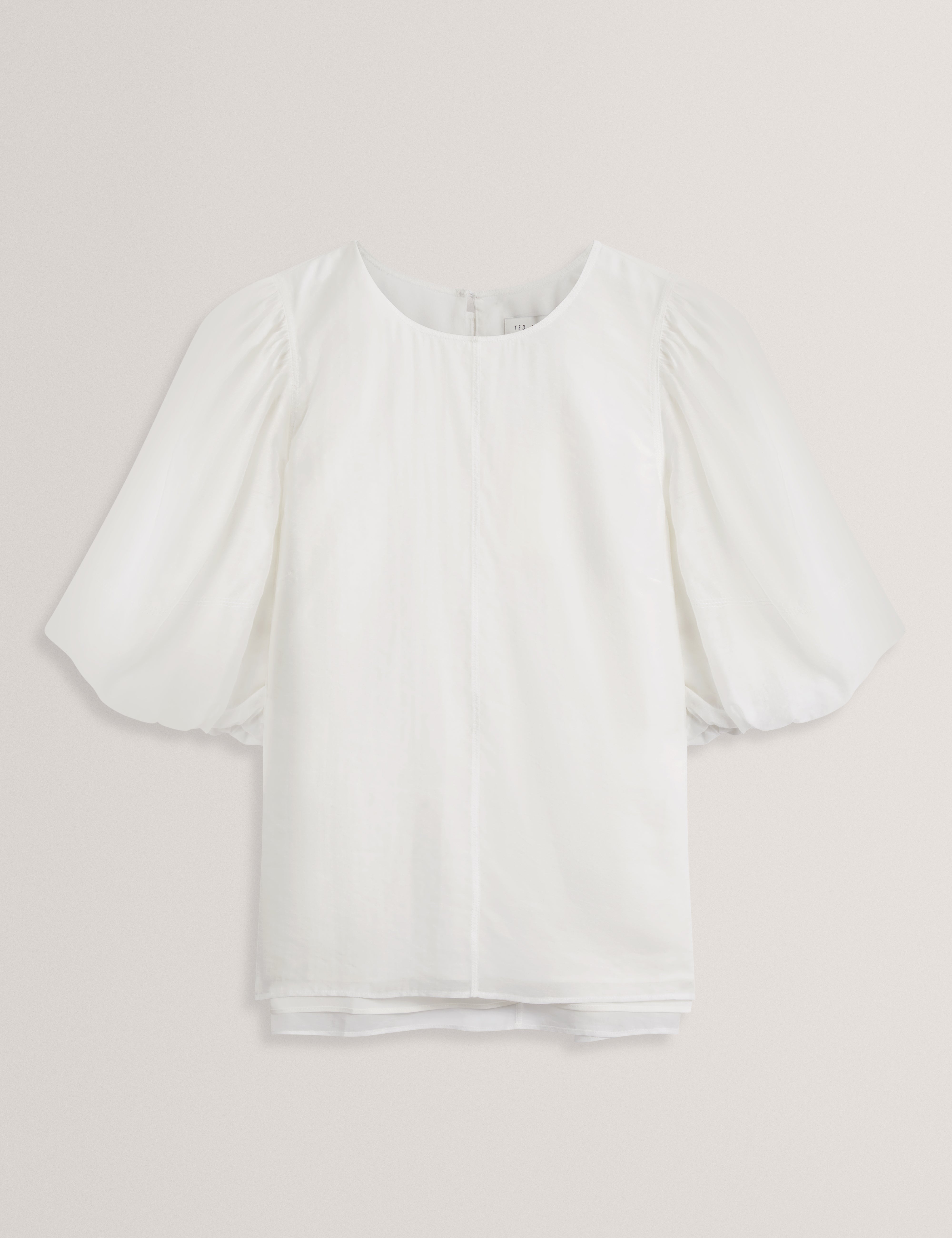 Elni Puff Sleeve Top Ivory