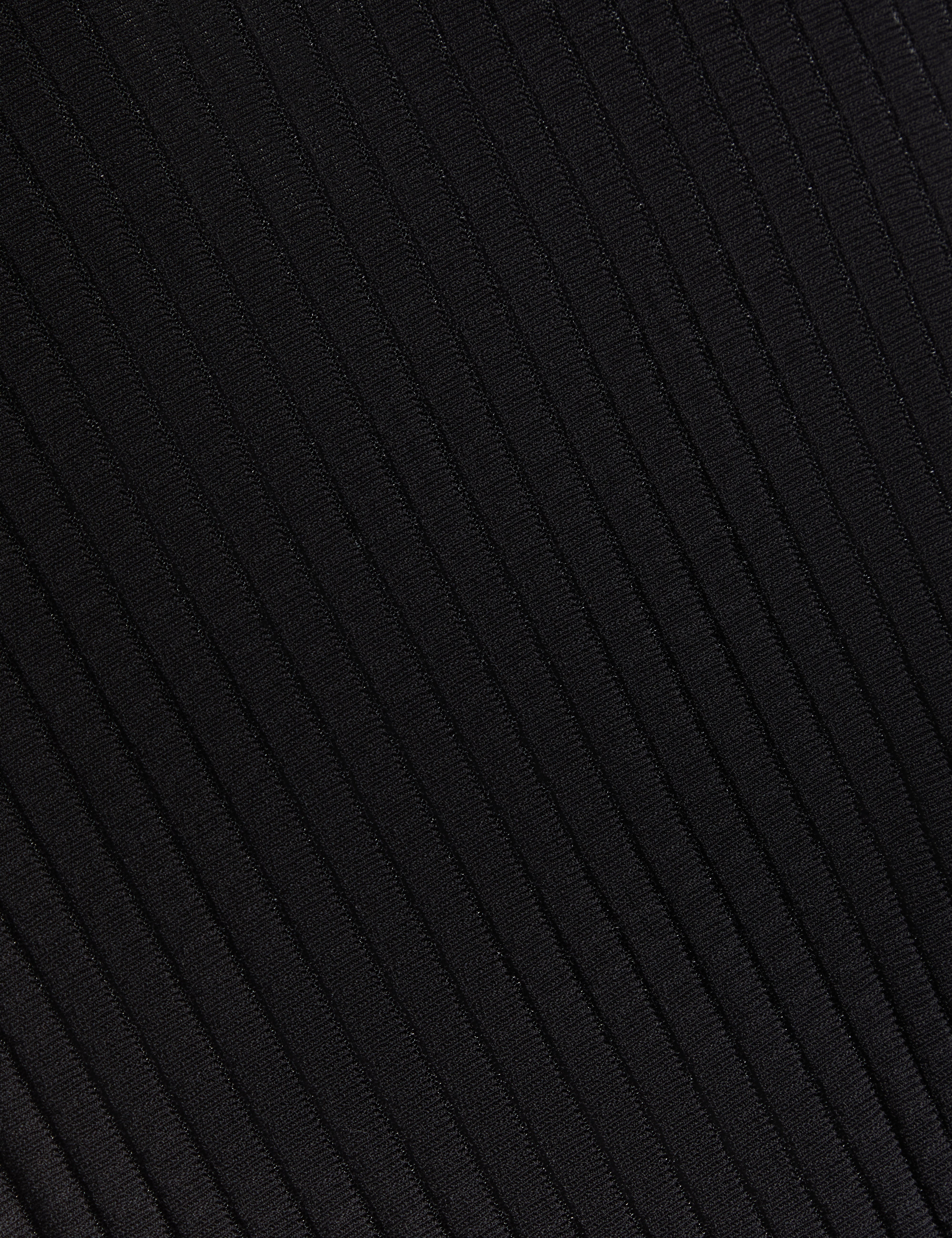 Casandr Stitch Detail Knitted Midi Dress Black