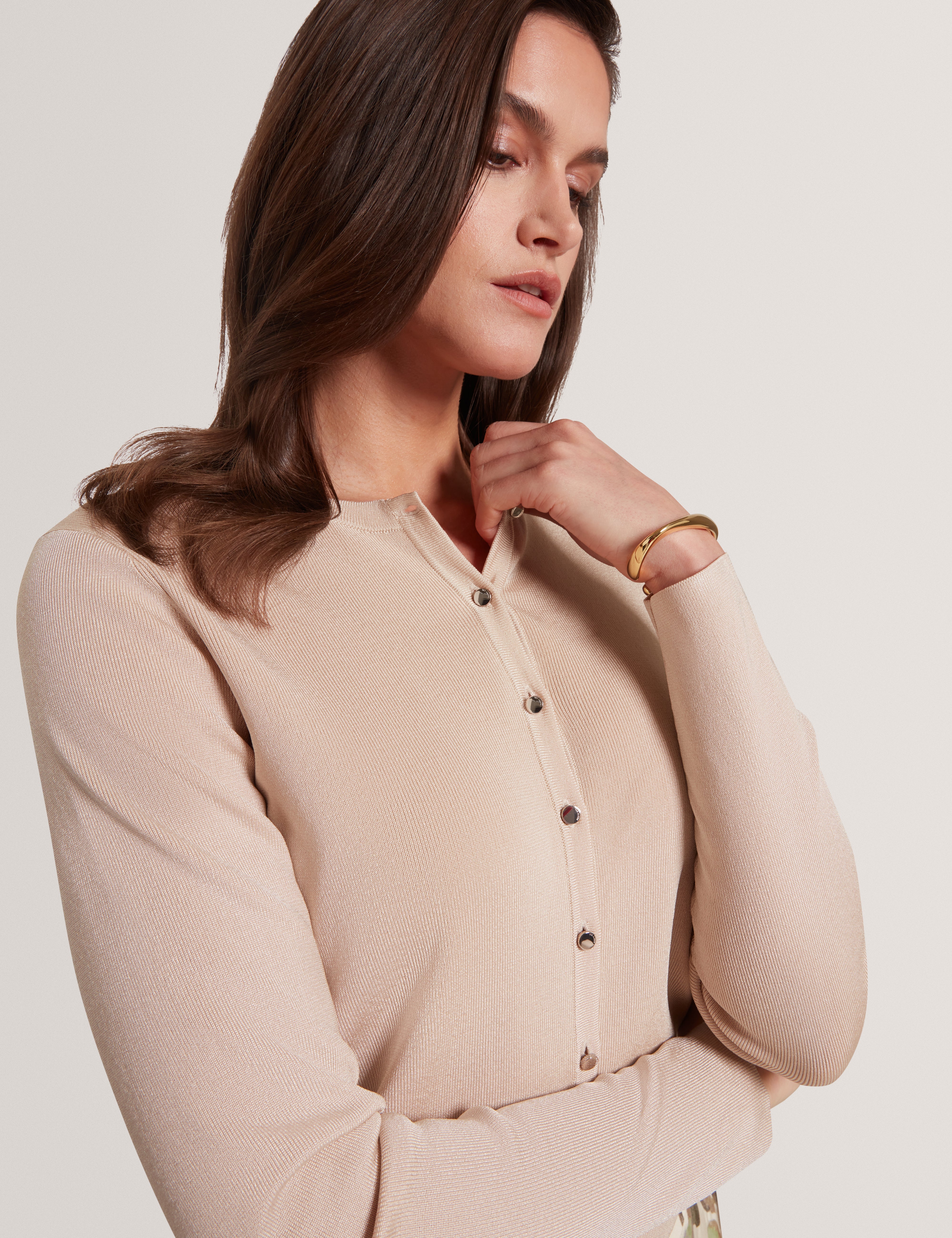 Lirae Knitted Cardigan Natural
