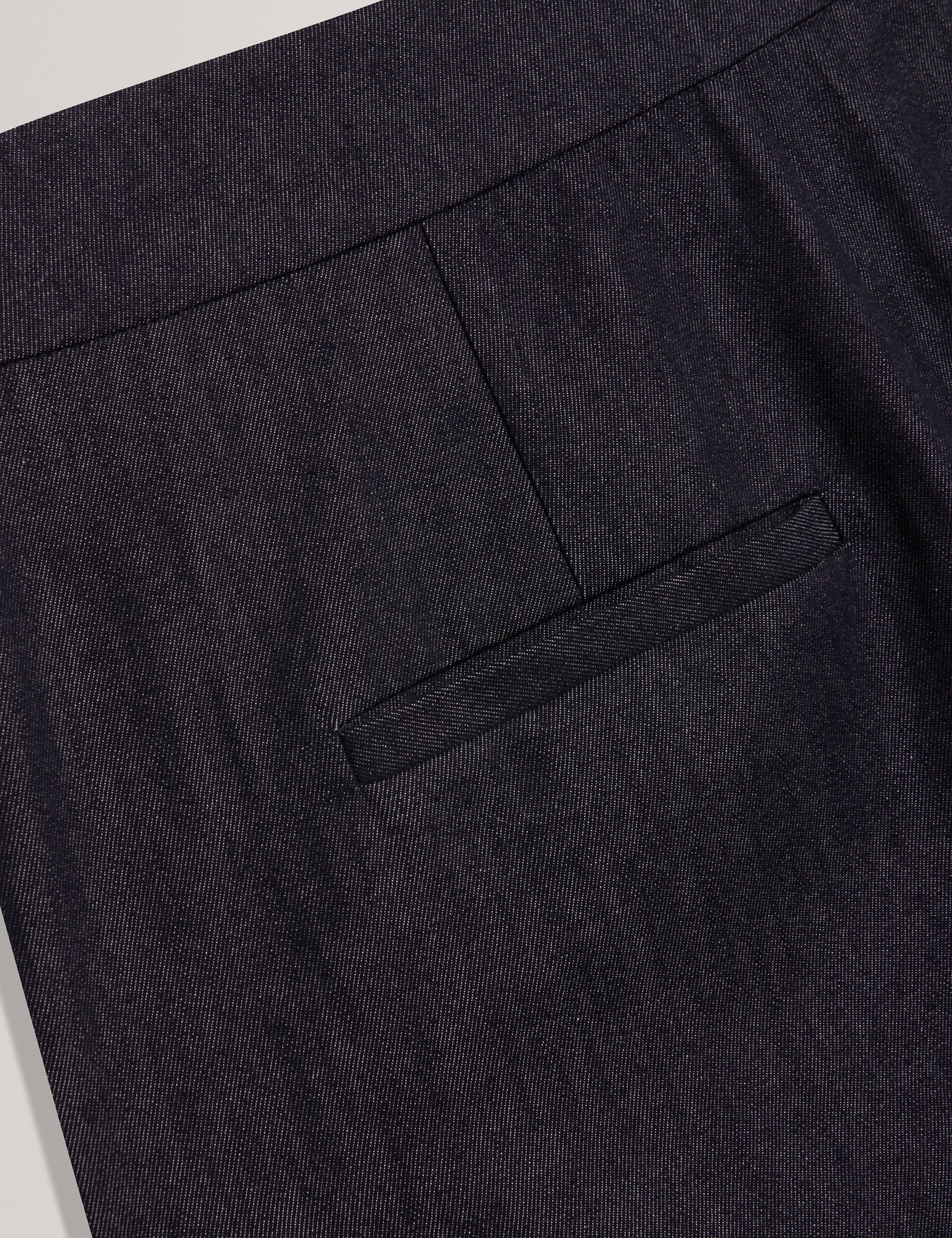 Eliviac High Waisted Flare Trouser Dk-Blue