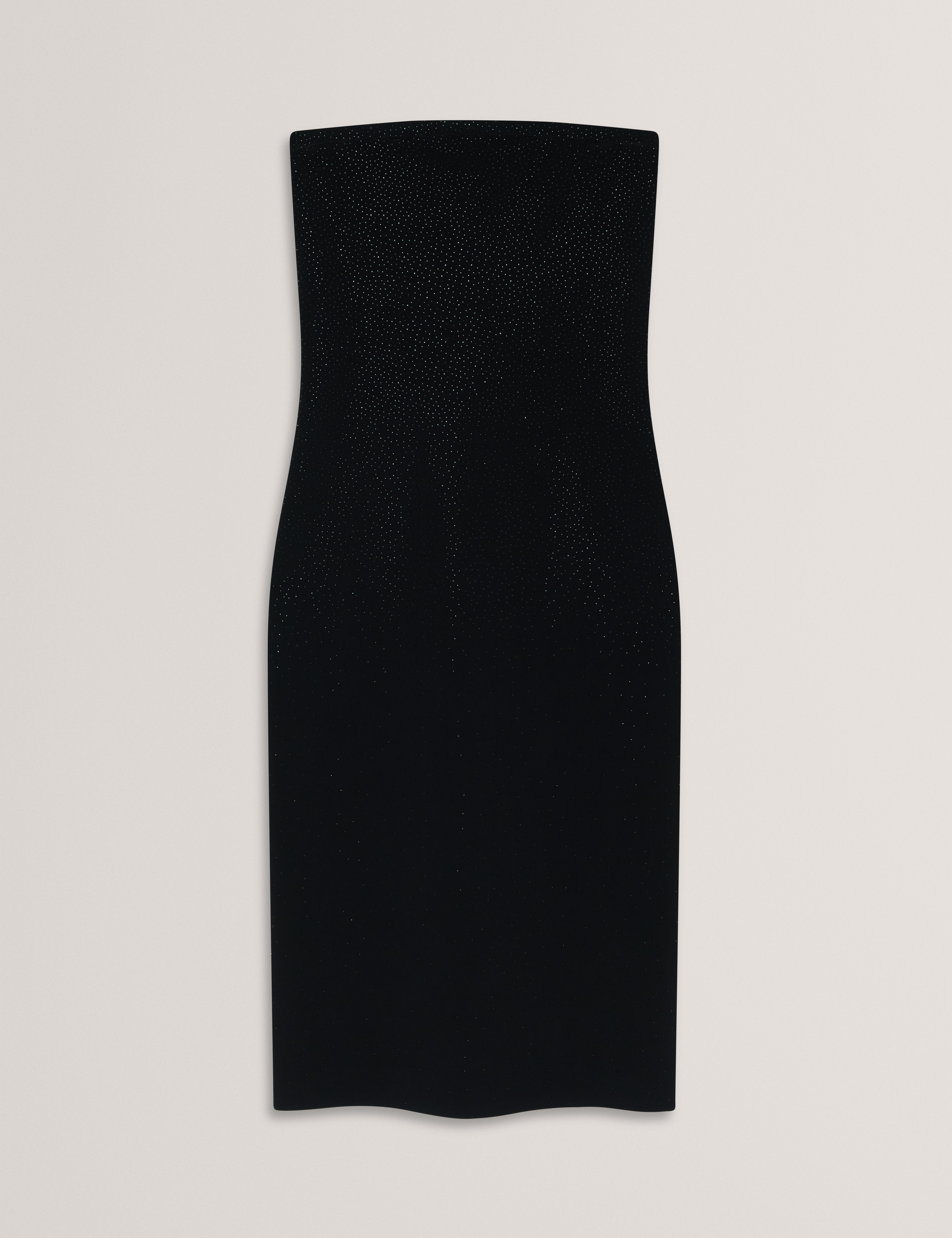 Noreia Bandeau Hot Fix Bodycon Dress Black