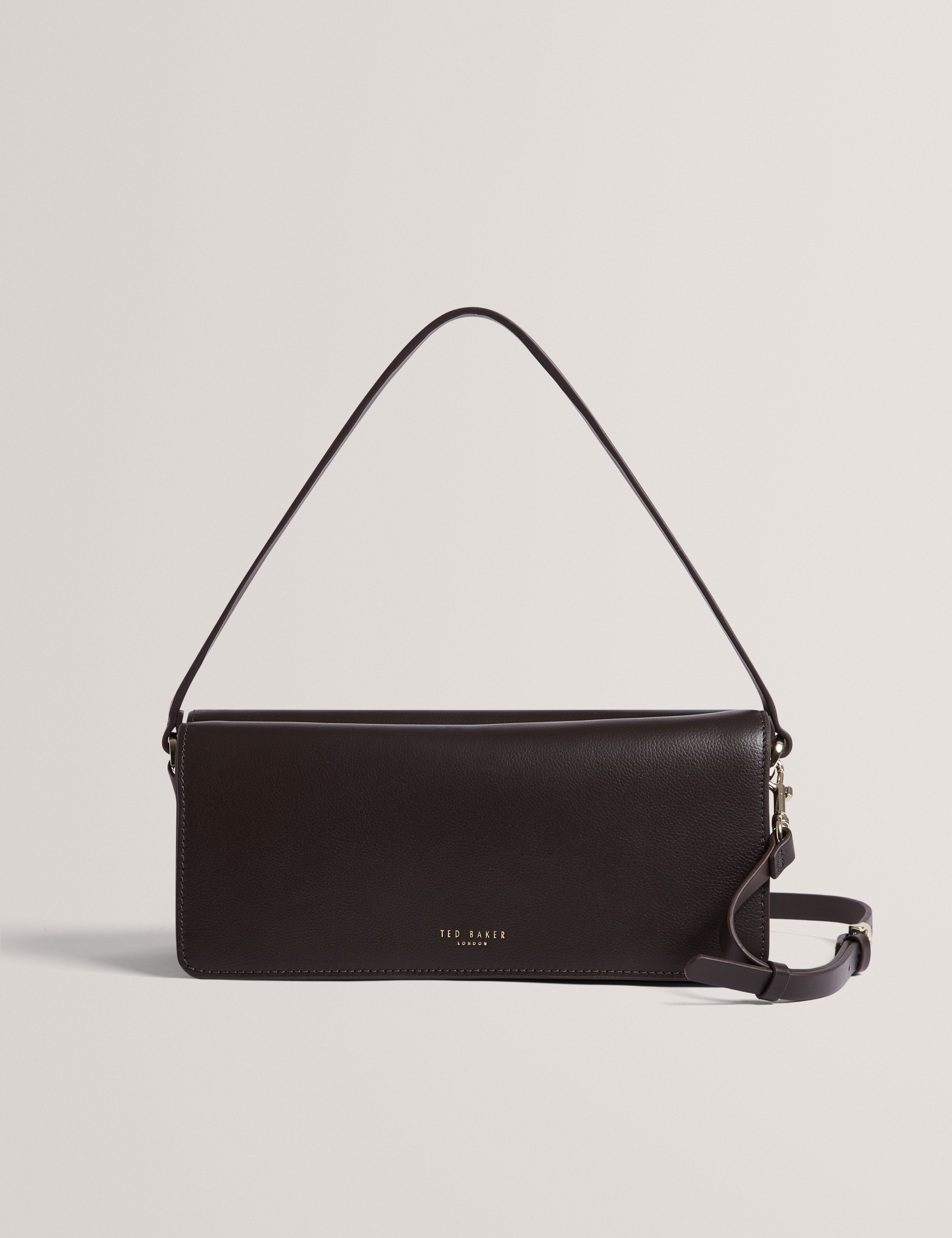 Tylora Casual Leather Shoulder Bag Brn-Choc