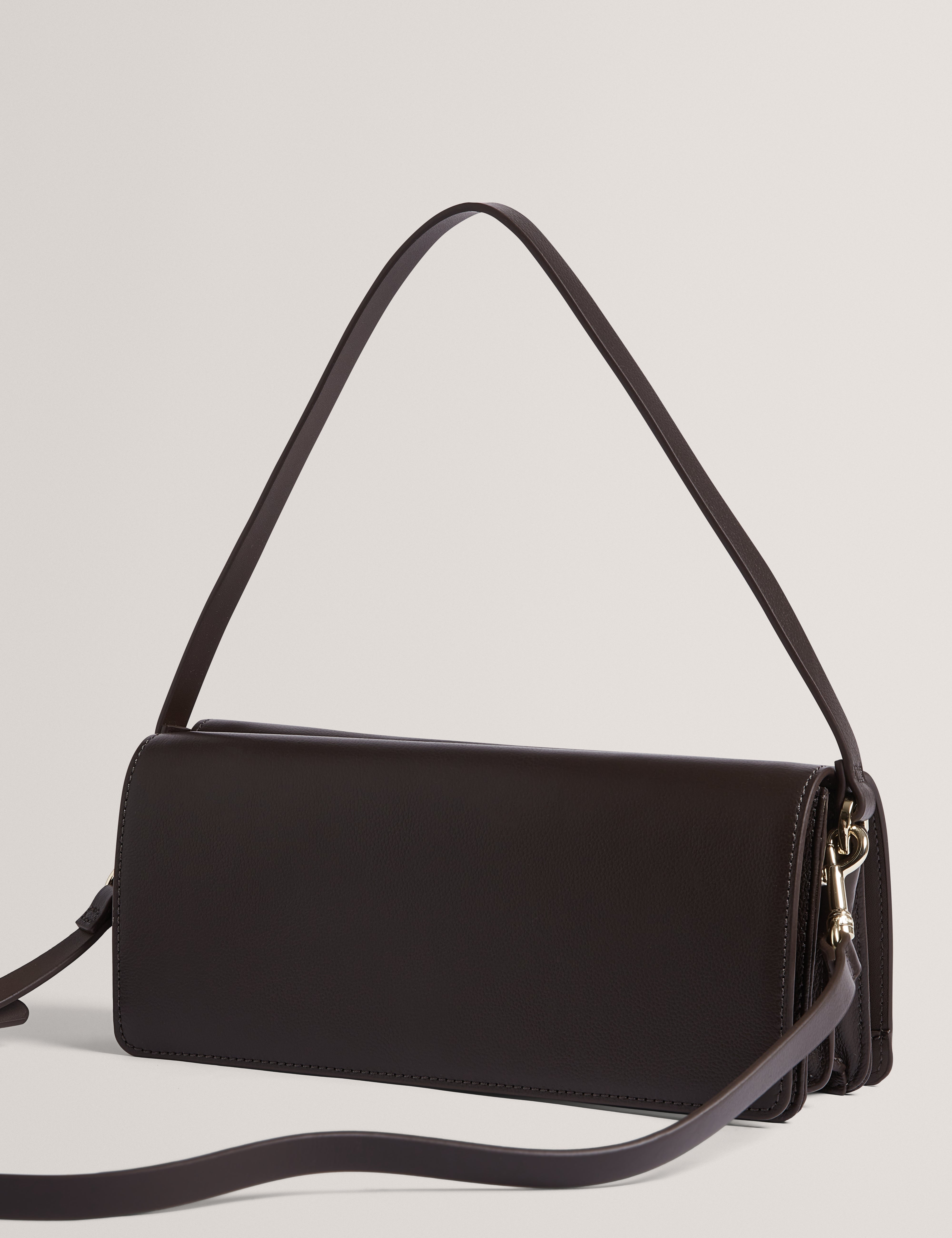 Tylora Casual Leather Shoulder Bag Brn-Choc