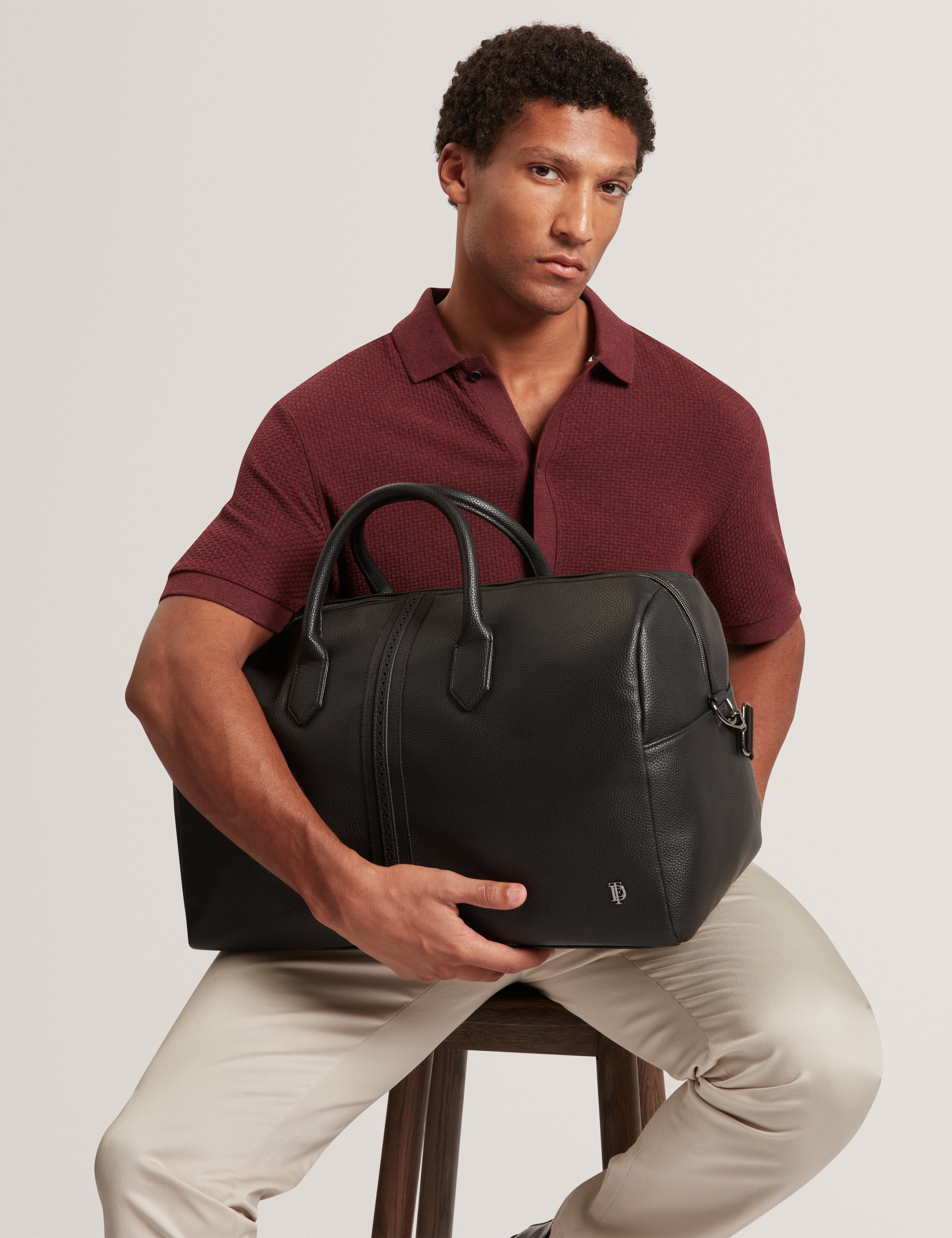 Keeith Webbing Detail Holdall Black