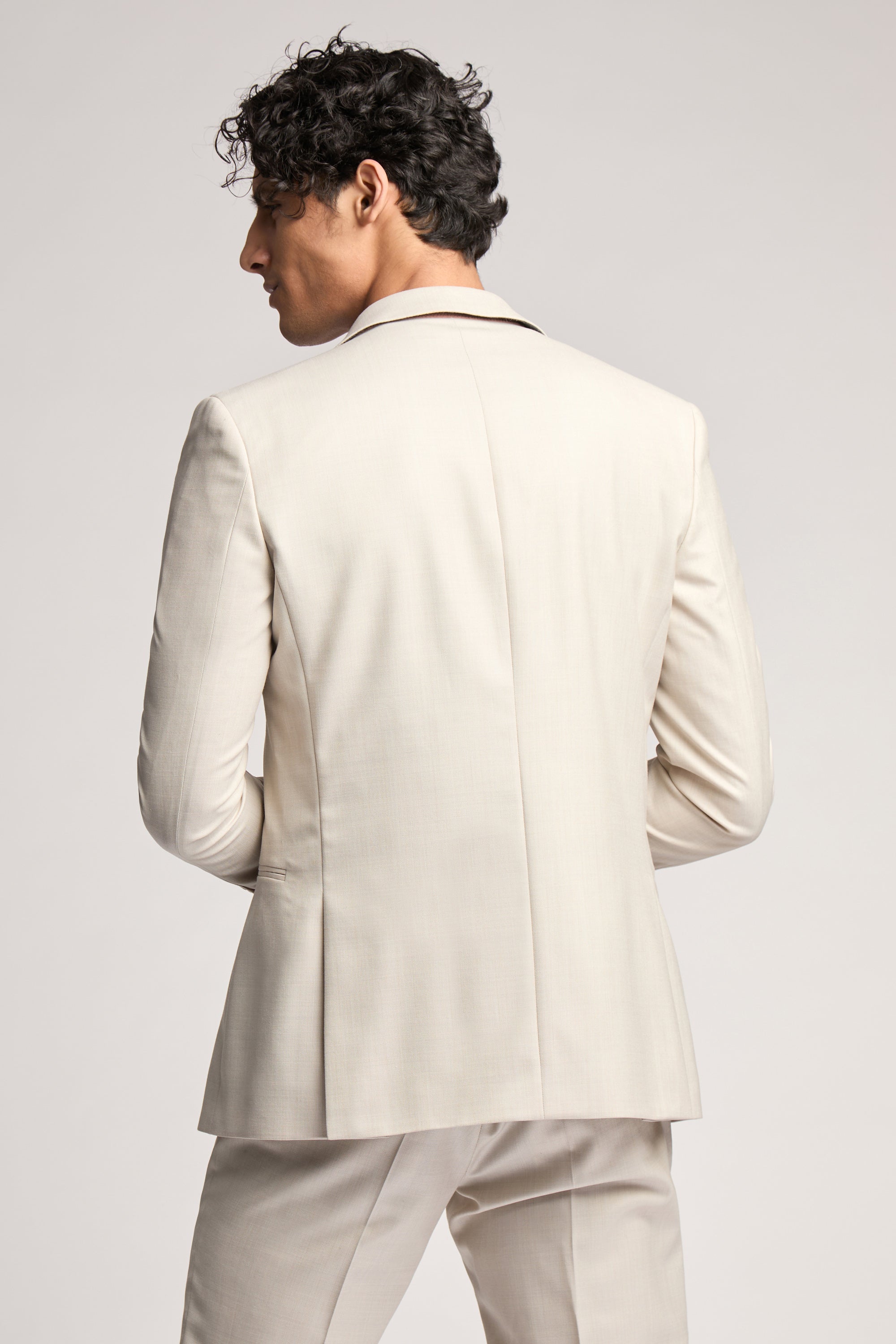 Stone Sharkskin Jacket Stone