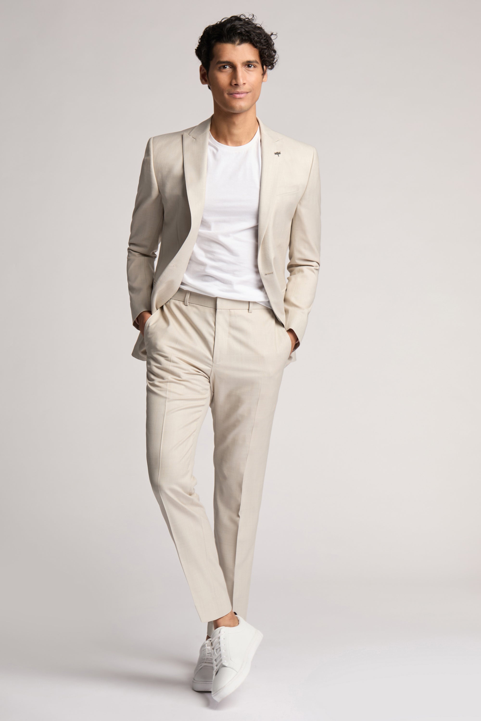 Stone Sharkskin Jacket Stone