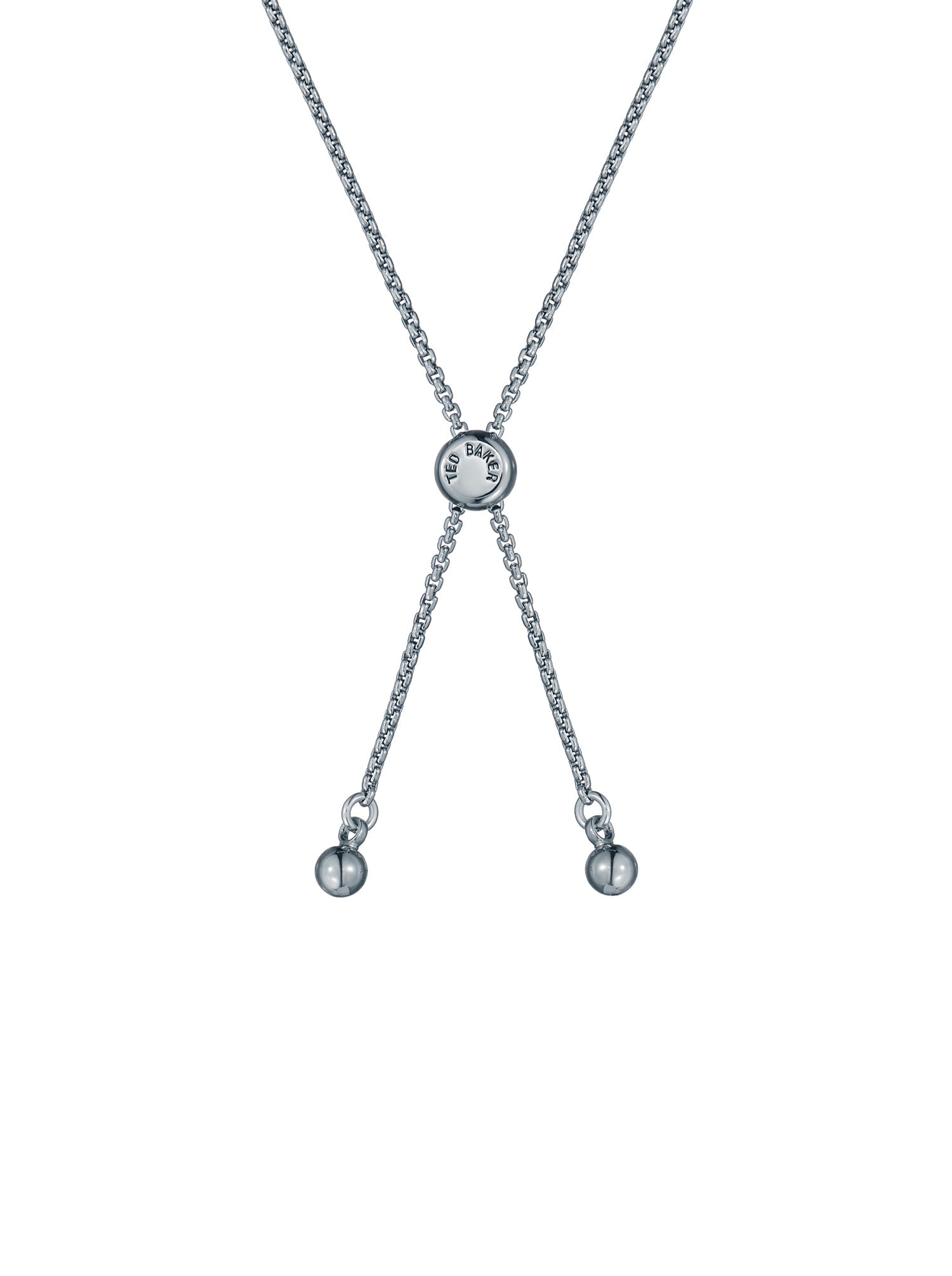 Cherla Crystal Button Adjustable Bracelet Silver