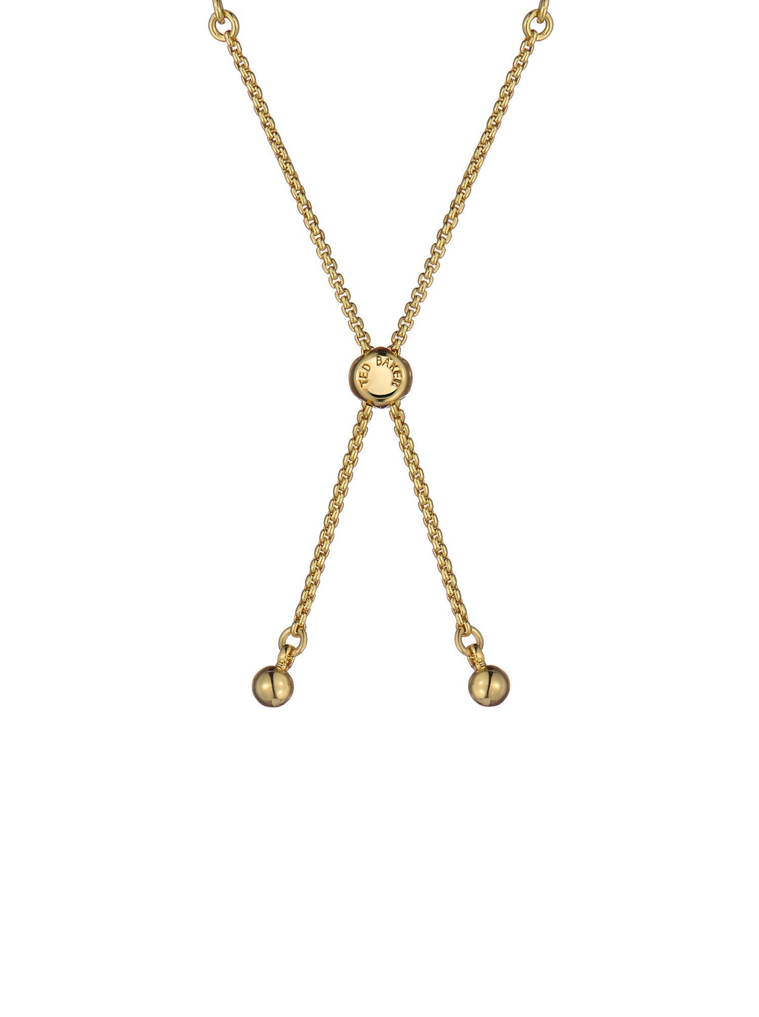 Isabela Crystal Baguette Adjustable Bracelet Gold