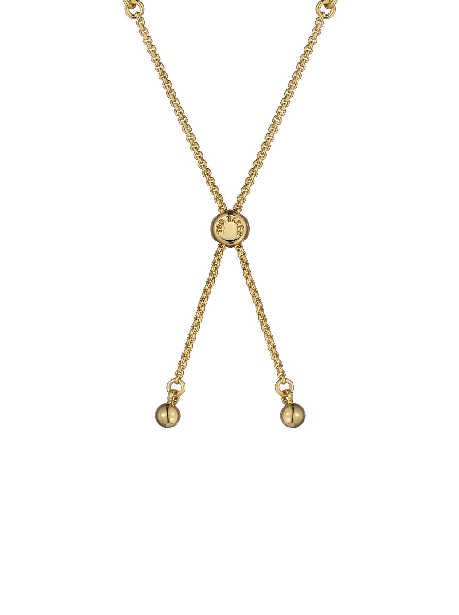 Isela Crystal Baguette Slinky Adjustable Gold