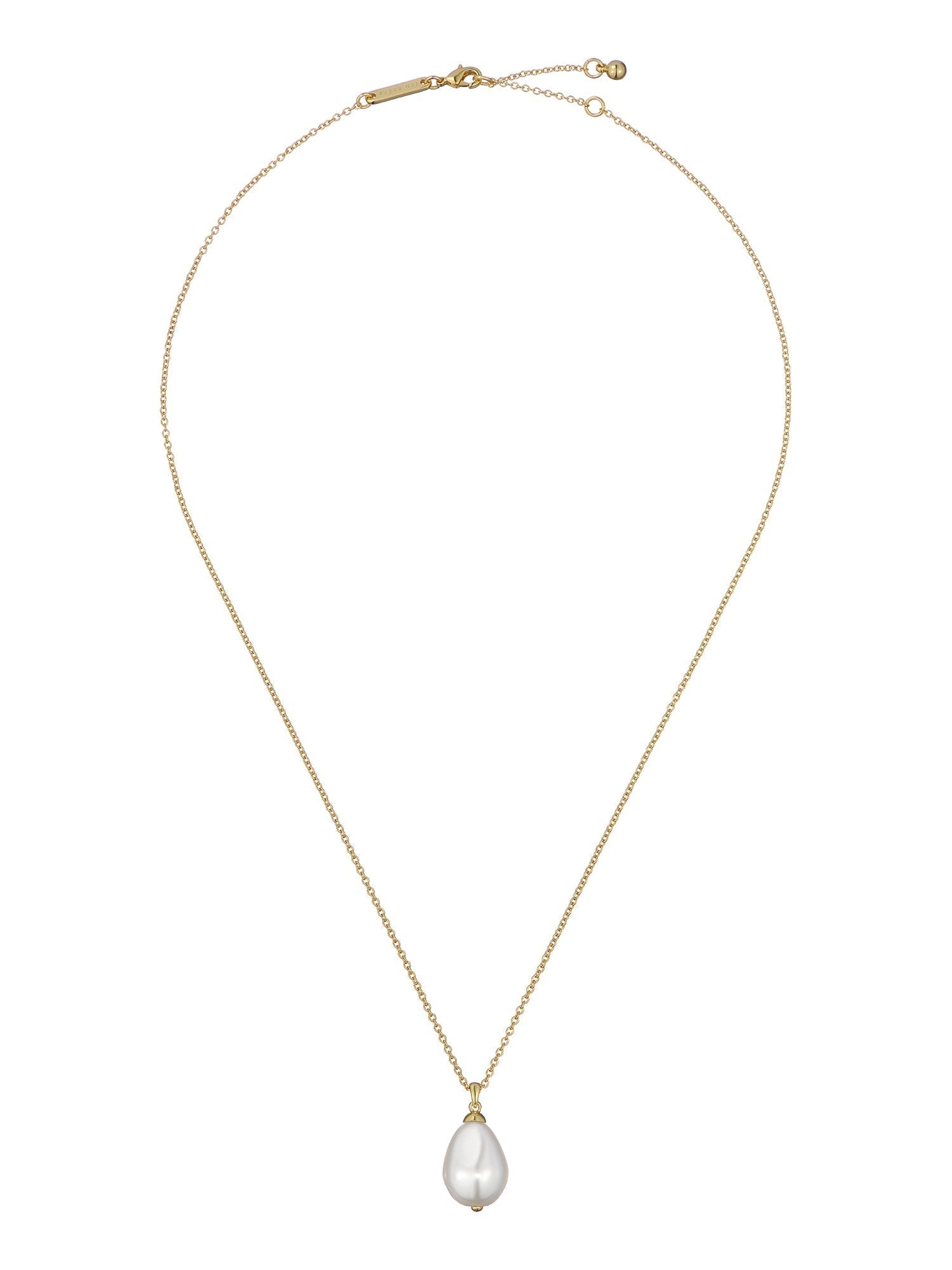 Parmlia Pearly Chain Pendant Necklace Gold