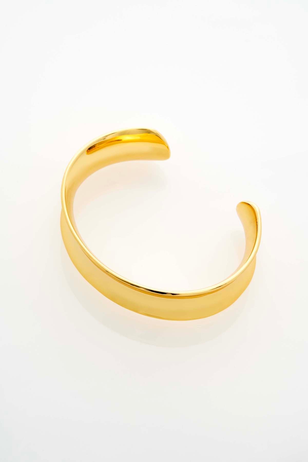 Contina Concave Cuff Gold