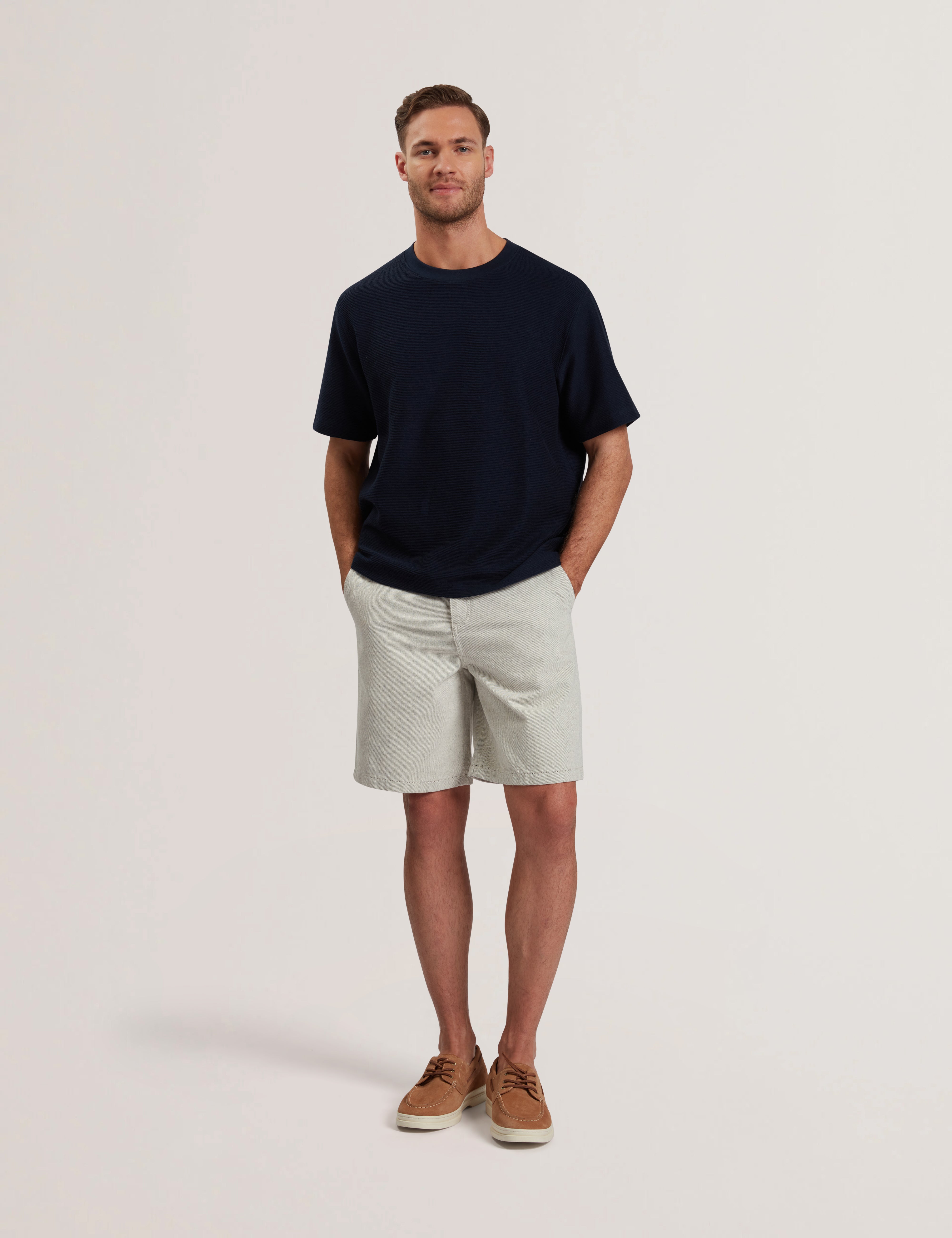 Tomaos Short Sleeve Relaxed Fit T-Shirt Navy