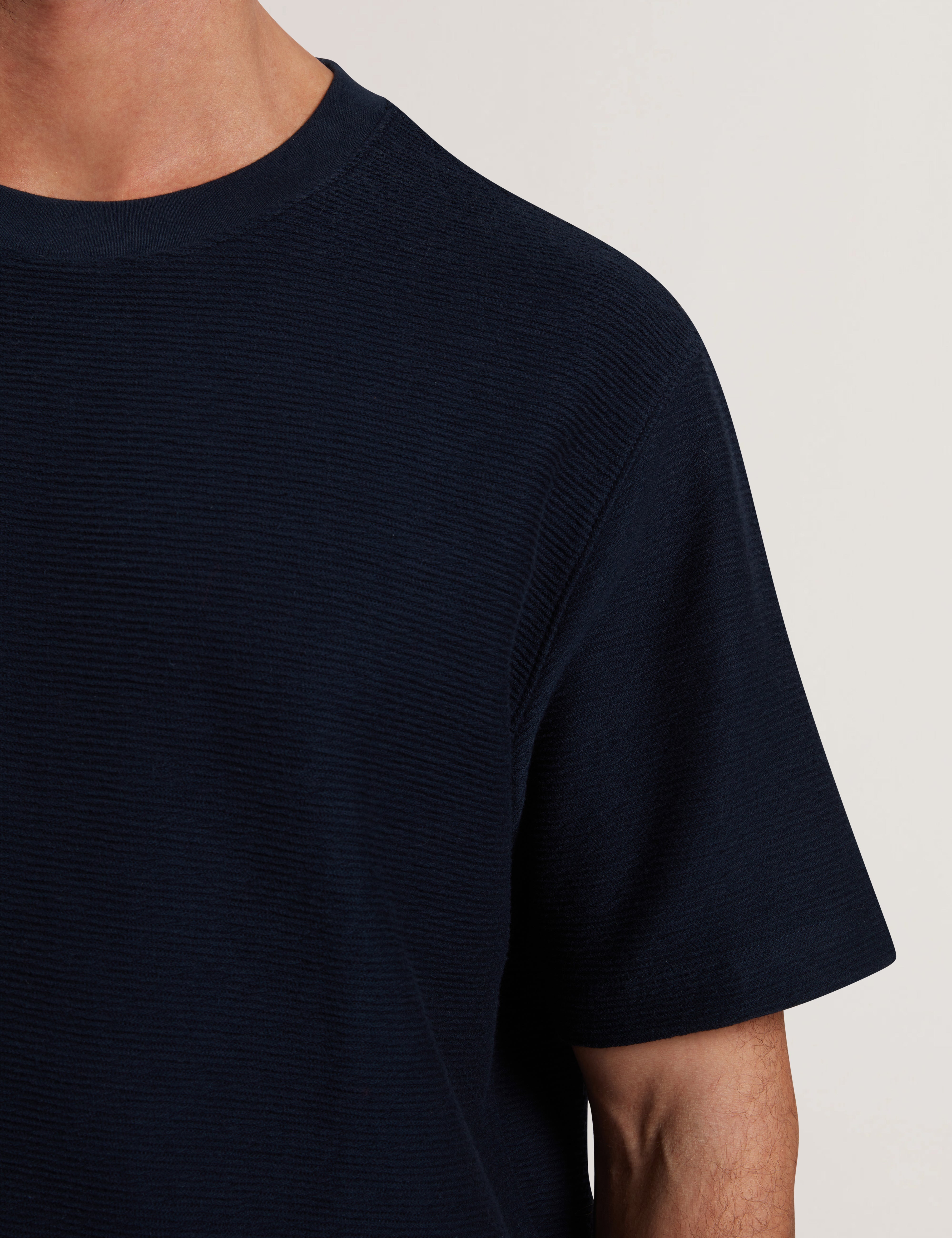 Tomaos Short Sleeve Relaxed Fit T-Shirt Navy